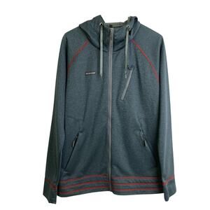 Flylow Templeton Hoodie Sweatshirt Mens Medium Green Outdoors Full Zip Ski